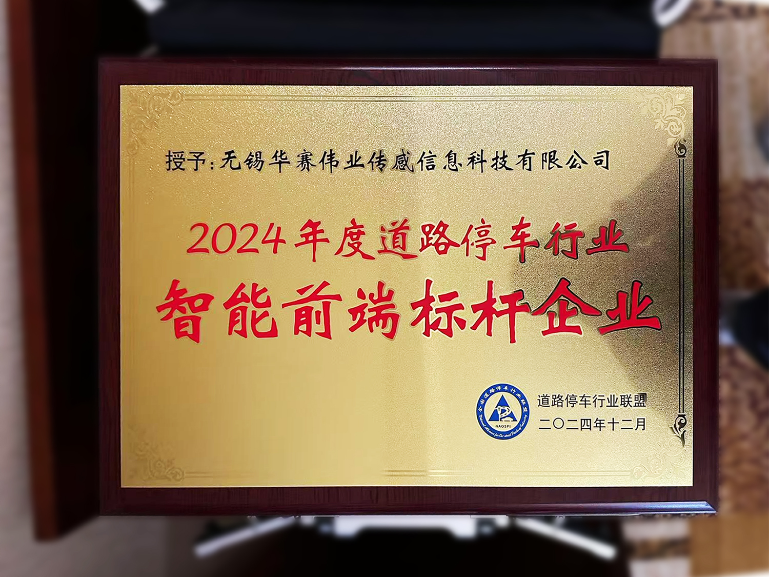 道路停車行業(yè)聯(lián)盟年會無錫華賽再獲殊榮-2024年度道路停車智能前端標桿企業(yè)獎！